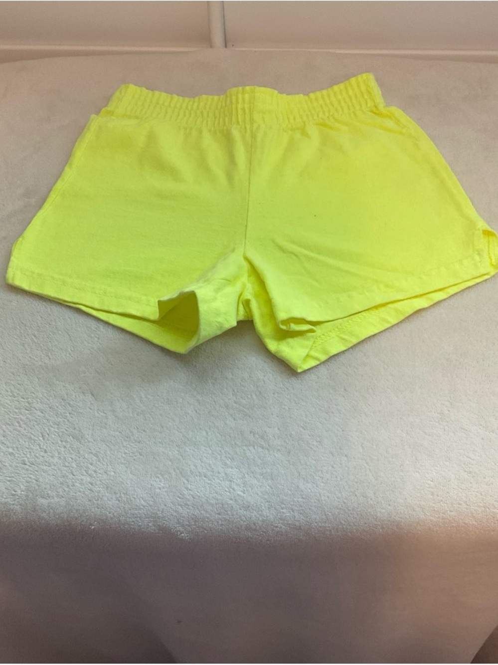 Soffe Neon Yellow Athletic Lounge Shorts